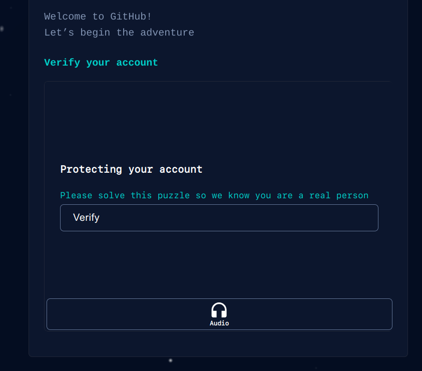 A parte da tela se modifica e todo o espaço utilizado anteriormente se transforma em espaço em branco com duas opções, em cima a opção em imagem e abaixo a versão em audio.