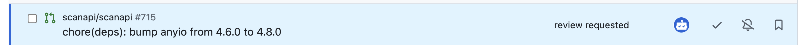 Captura de tela de uma notificação específica